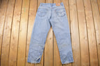 Vintage 1990s Levi's 550 Red Blank Tab Denim Jeans Size 32 x 29