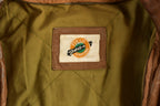 Vintage 1980s Field Gear Brown Leather Jacket