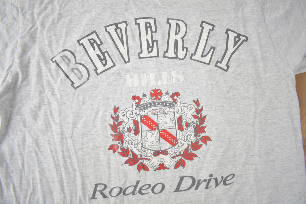 Vintage 1990s Beverly Hills Rodeo Drive Souvenir Travel T Shirt Made In USA