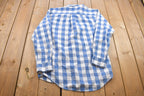 Vintage 1990s Mickey Mouse Plaid Button Up Shirt