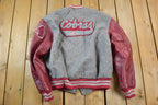Vintage 2004 Triton Cobras Leather & Wool Varsity Meca Sportswear Amanda Jacket Made In USA