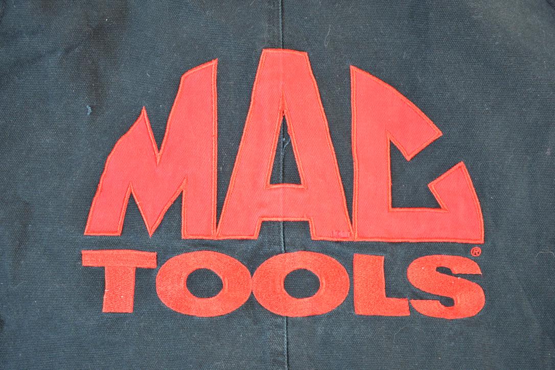 Vintage 1990s Mac Tools Chase Authentics Perfectly Distressed Collared Work Jacket Made In USA