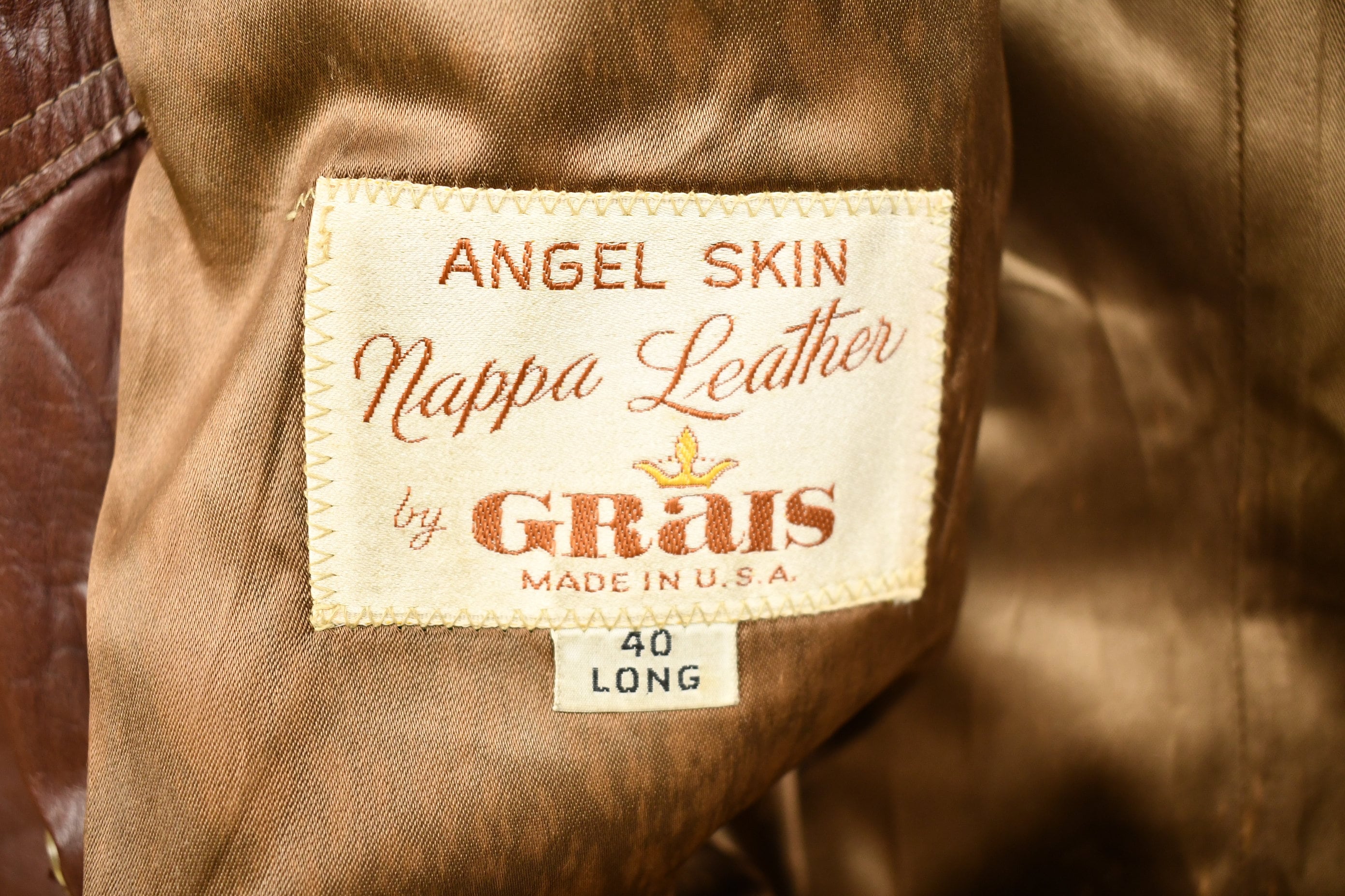 Vintage 1970s Burnt Orange Full Length Angel Skin Nappa Leather Trench Coat