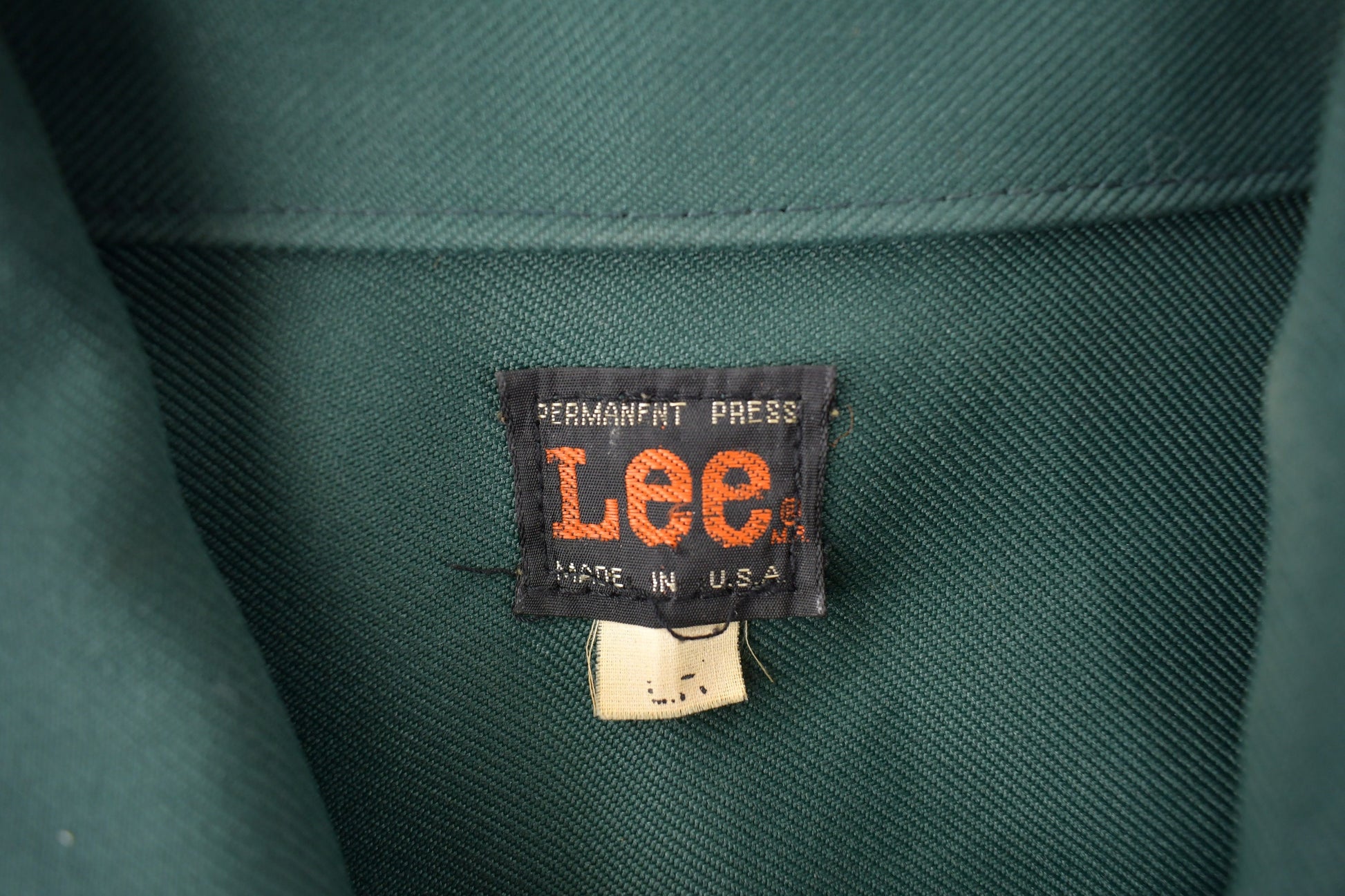 Vintage 1960s Lee Permanent Press Canvas Work Jacket Made In USA Size L
