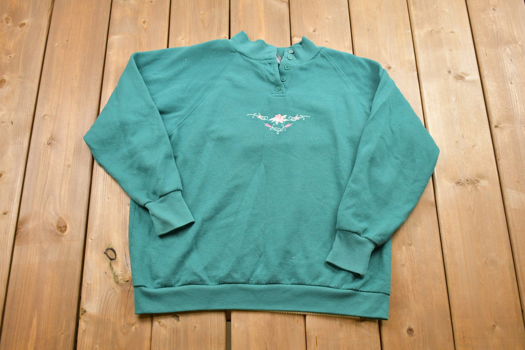 Vintage 1990s Blair Floral Crewneck Sweatshirt