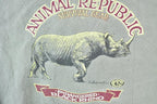 Vintage 1990s Endangered Black Rhino