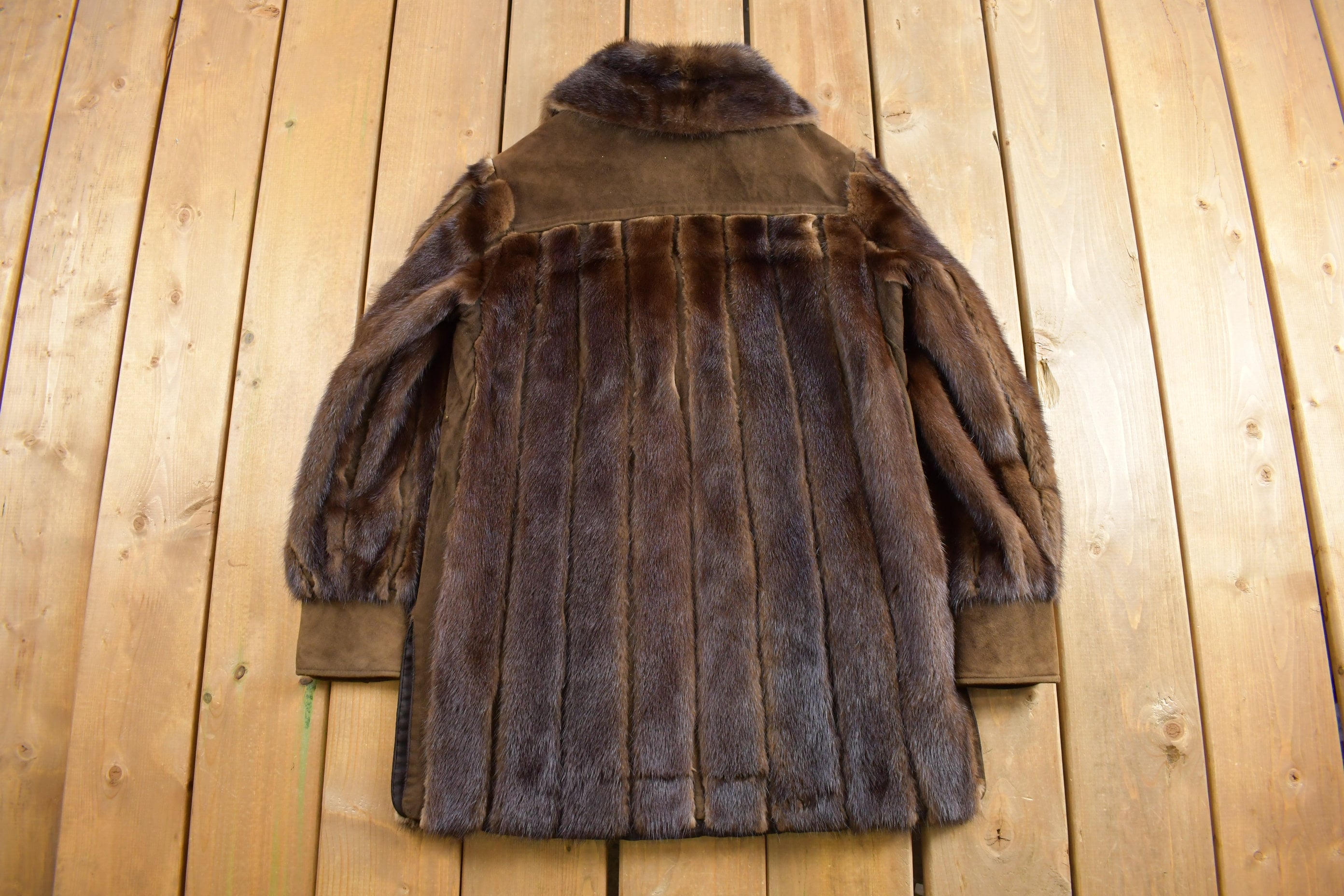 Vintage 1980s Creeds Faux Fur Coat