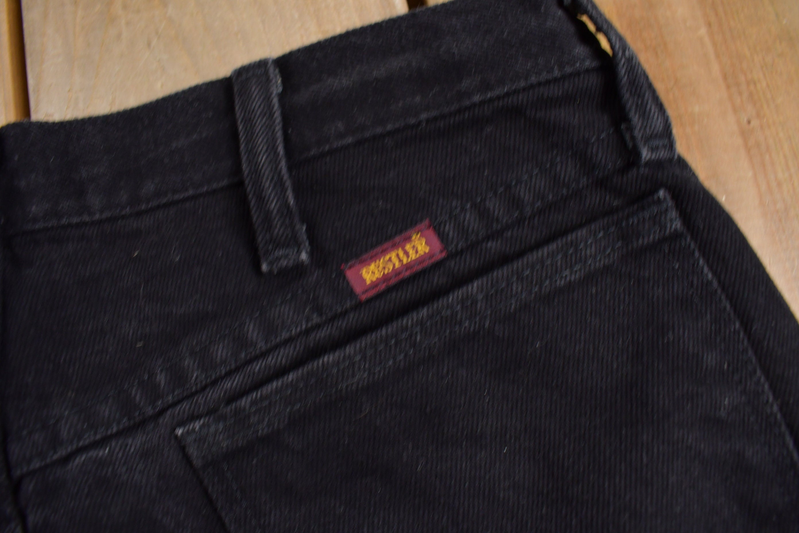 Vintage 1990s Rustler Black Wash Jeans Size 32 x 33