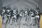 Vintage 1990s Wolfpack All Over Print Fleece Zip Up Sweater