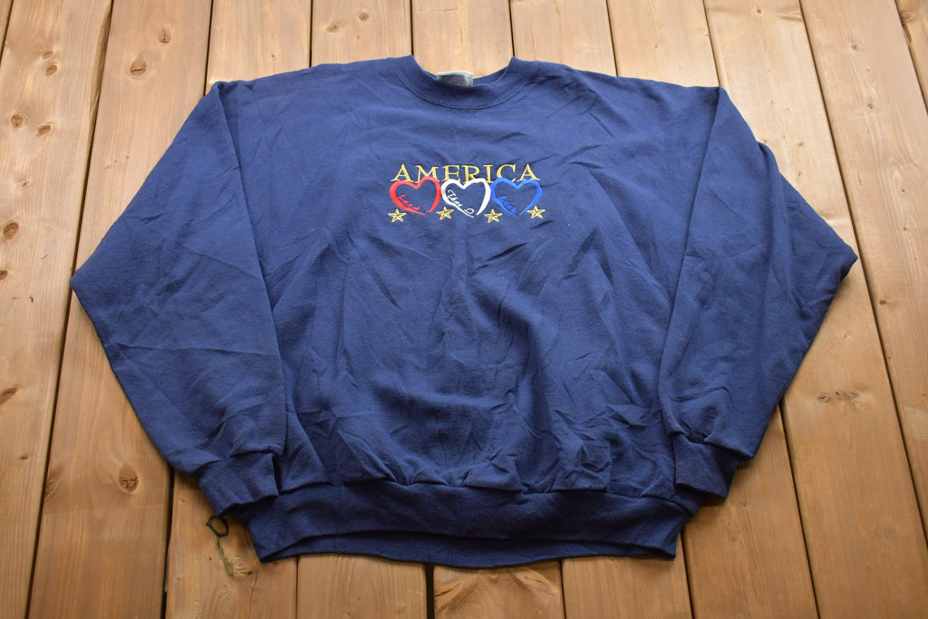 Vintage 1990s America Crewneck Sweatshirt