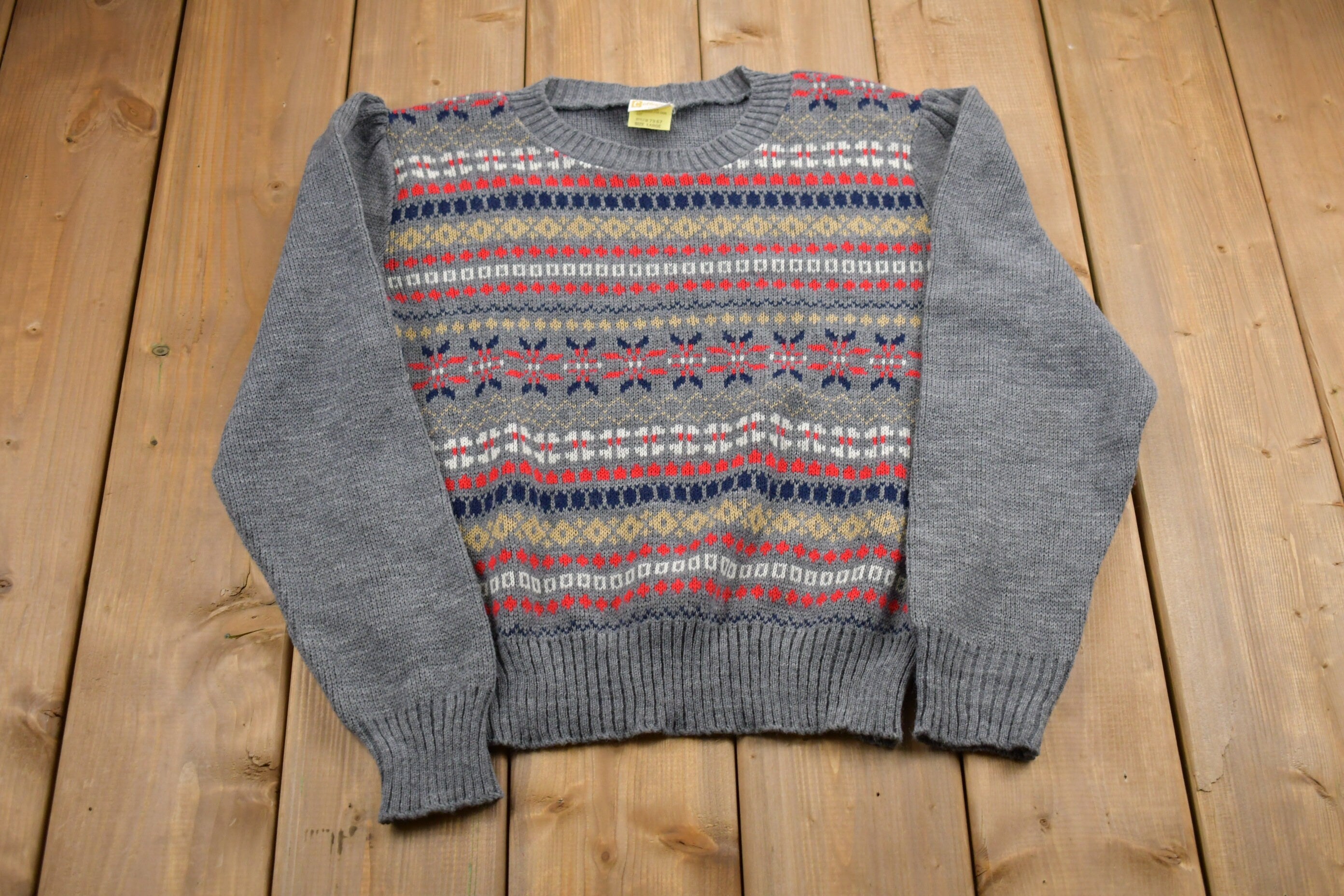 Vintage 1990s Collegian Of California Knitted Sweater