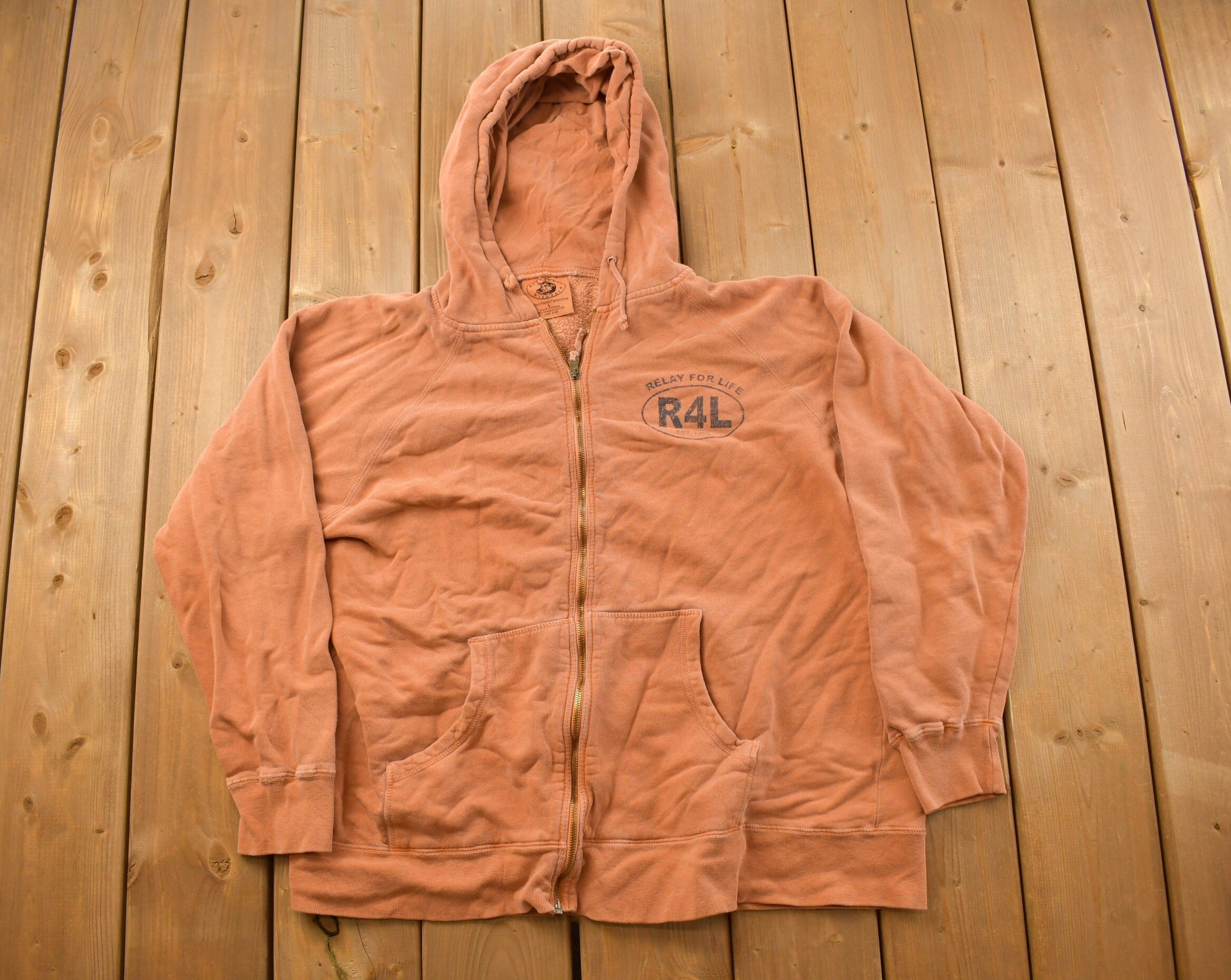 Vintage 1985 Relay For Life Graphic Hoodie