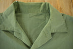 Vintage 1960s OG-107 Military Sateen Shirt Men's Large