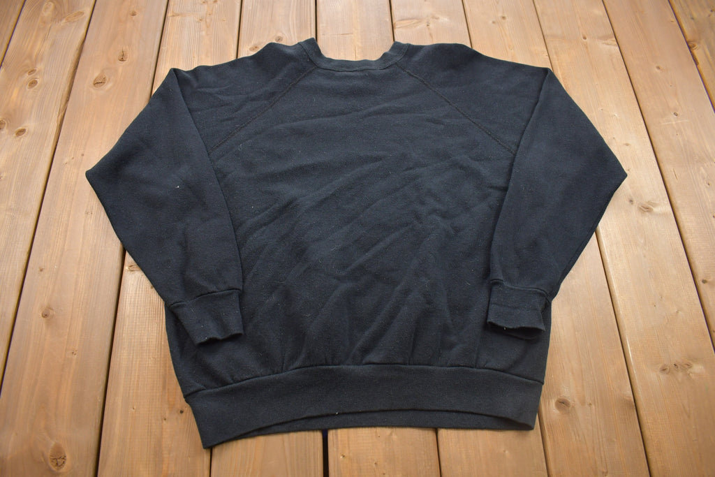 Vintage 1980s Floral Raglan Crewneck Sweatshirt