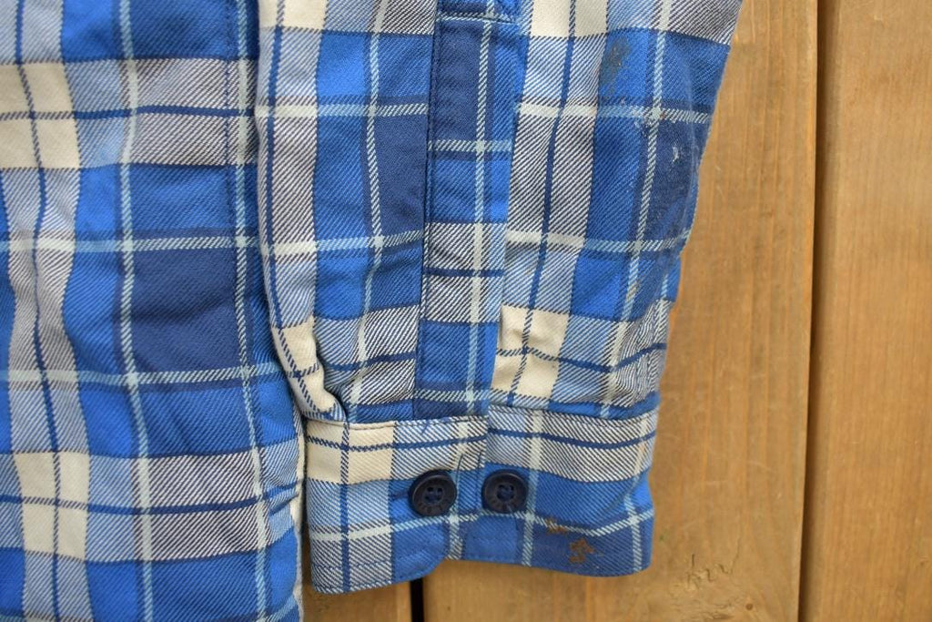 Vintage 1990s LL Bean Plaid Flannel Button Up Shirt
