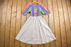Vintage 1960s Rainbow Dress