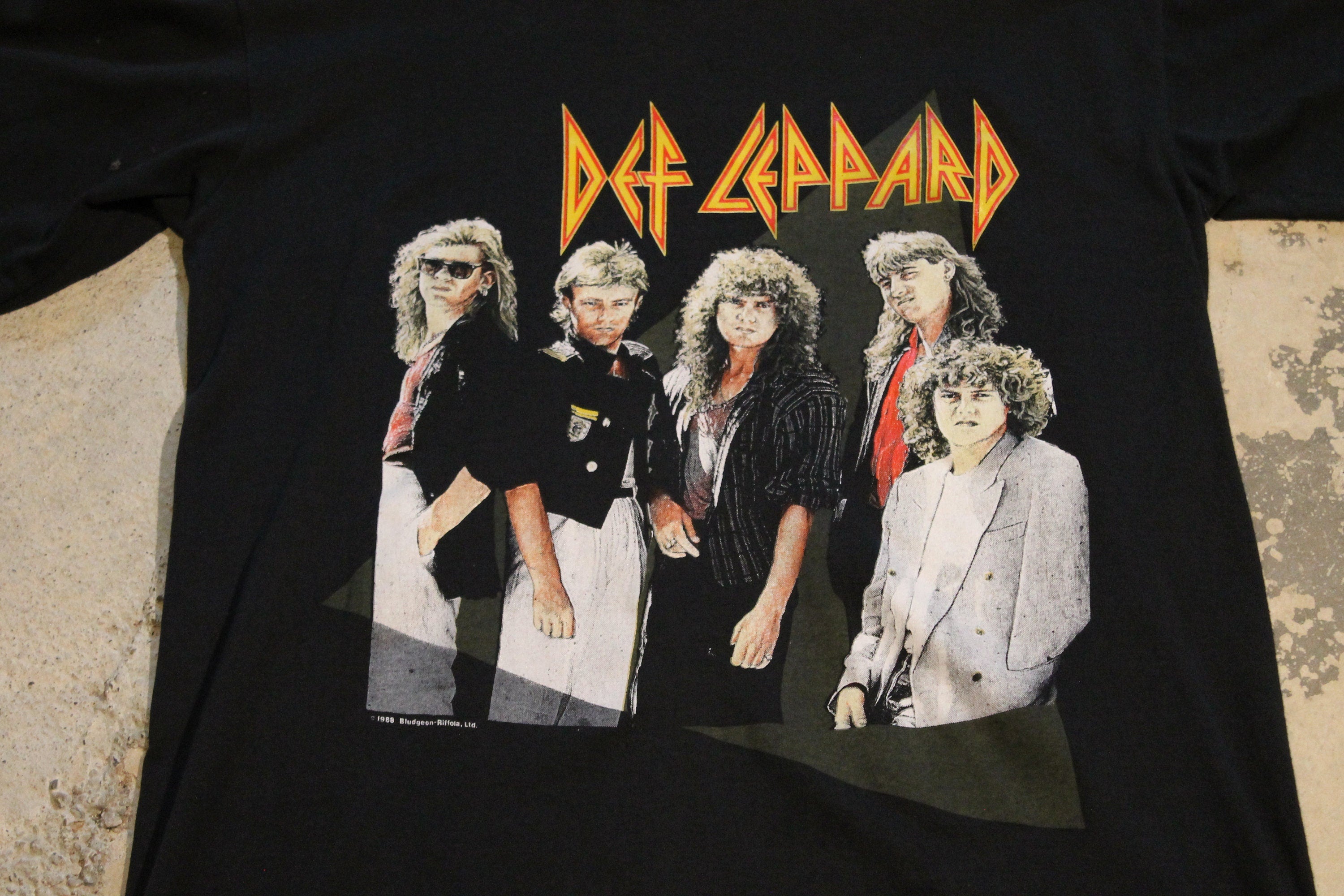 Vintage 1988 Def Leppard Hysteria Tour Band Promo T Shirt