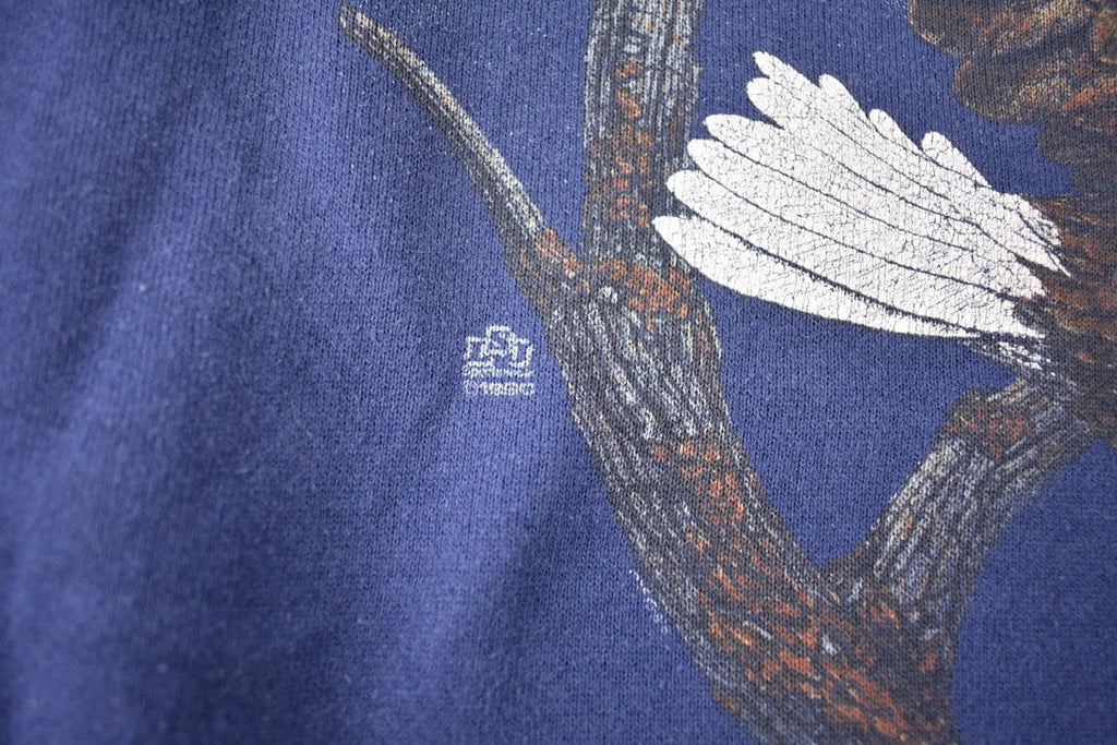 Vintage 1990 Jerzees Night Eagle Crewneck Sweatshirt