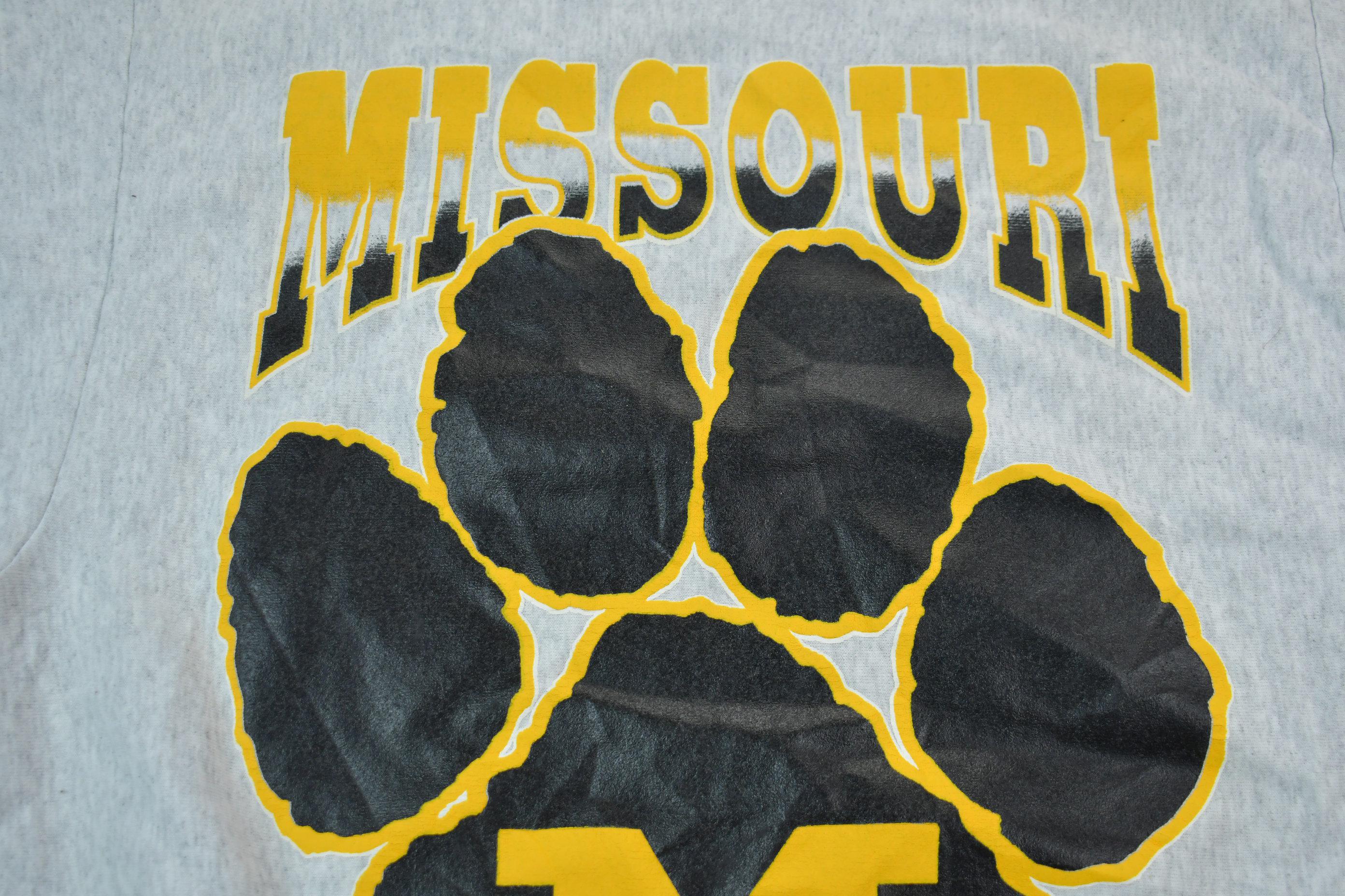 Vintage 1990s Missouri University Crewneck Made In USA
