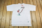 Vintage 1990s Softwear Euro Croatia Football Graphic T-Shirt Men's Large