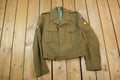 Vintage Wool Military Button Up Patched Army Jacket