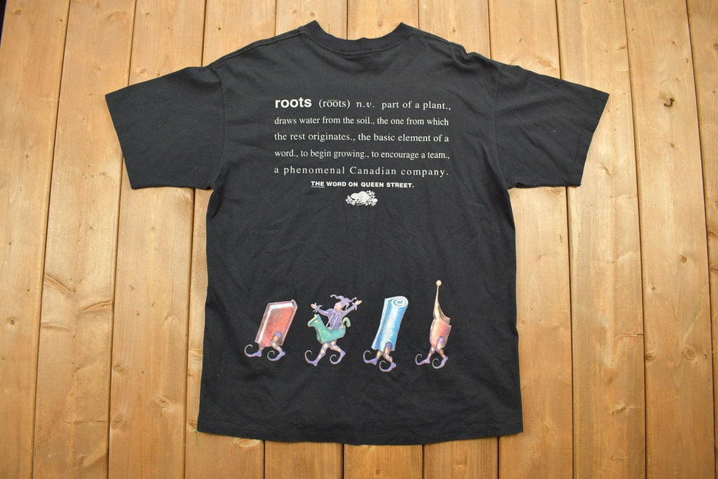 Vintage 1990s Roots Canada Graphic T-Shirt