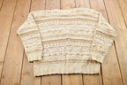 Vintage 1990s Jennifer Reed Hand Knitted Cardigan Sweater
