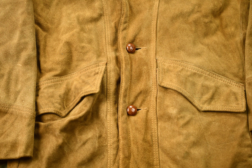 Vintage 1980s Sears The Leather Shop Fur Jacket