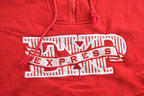 Vintage 1990s Express Athletique Graphic Quarter Zip Hoodie