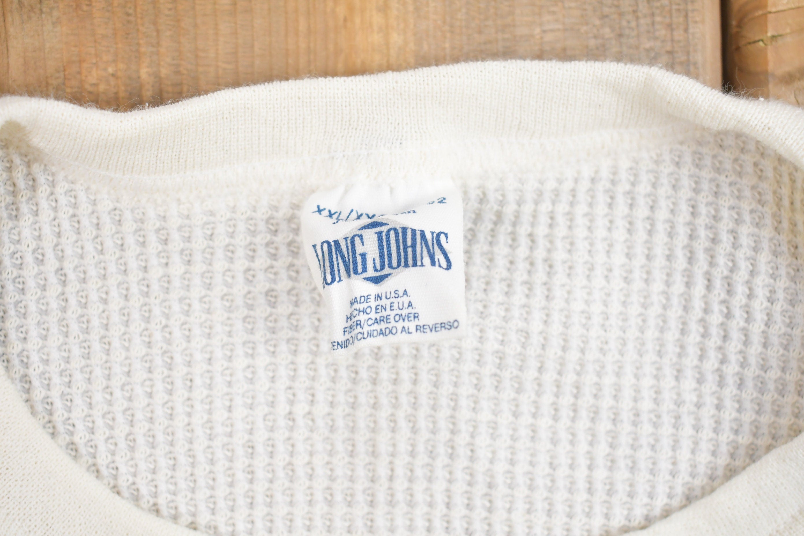 Vintage 1990s Long Johns Thermal Long Sleeve Shirt / Made in USA / 90s Thermal Shirt / Athleisure / Streetwear / Winter Essentials