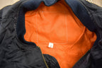 Vintage 1990s Black Satin Bomber Jacket