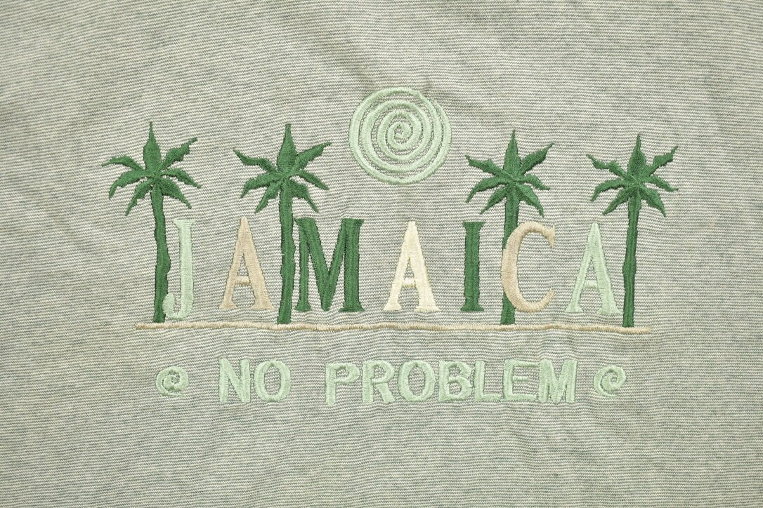 Vintage 1990s Jamaica Embroidered Souvenir T Shirt  Streetwear  Made In USA  Vacation Tee  Travel T Shirt  Casual Wear  Single Stitch