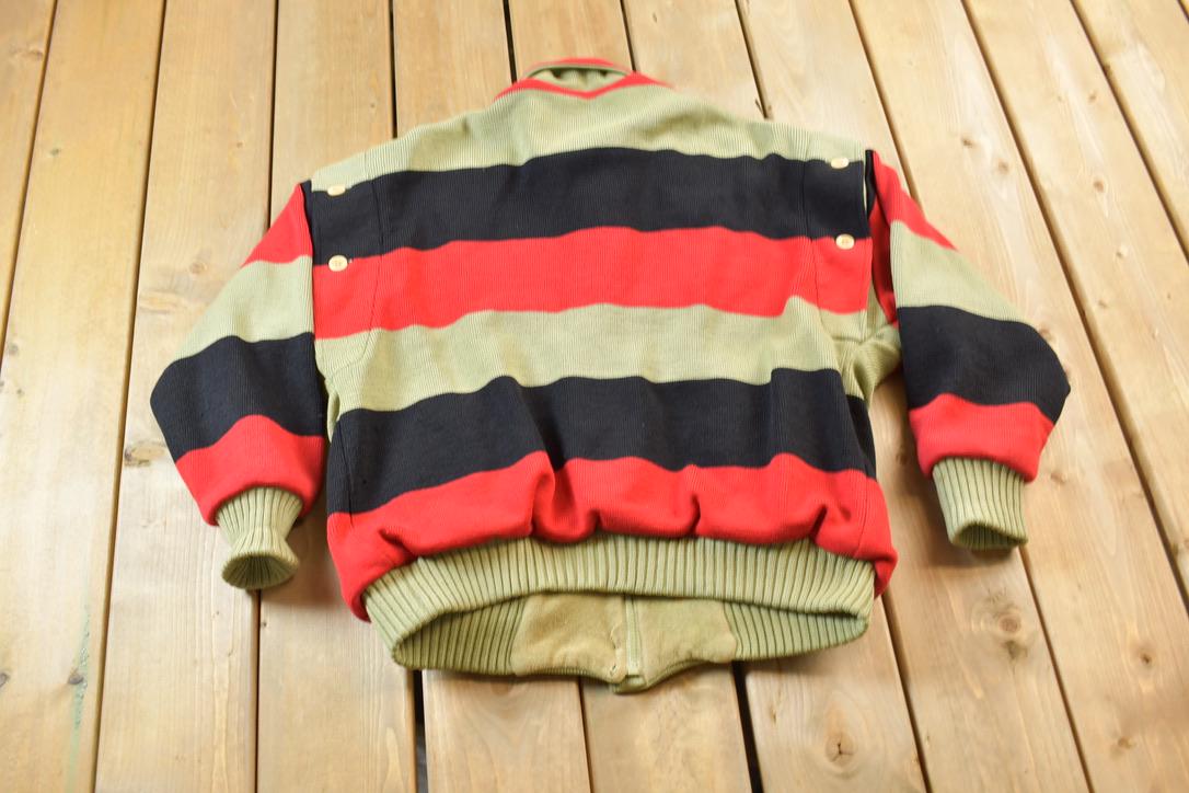 Vintage 1980s IB Diffusion Knitted Button Up Sweater