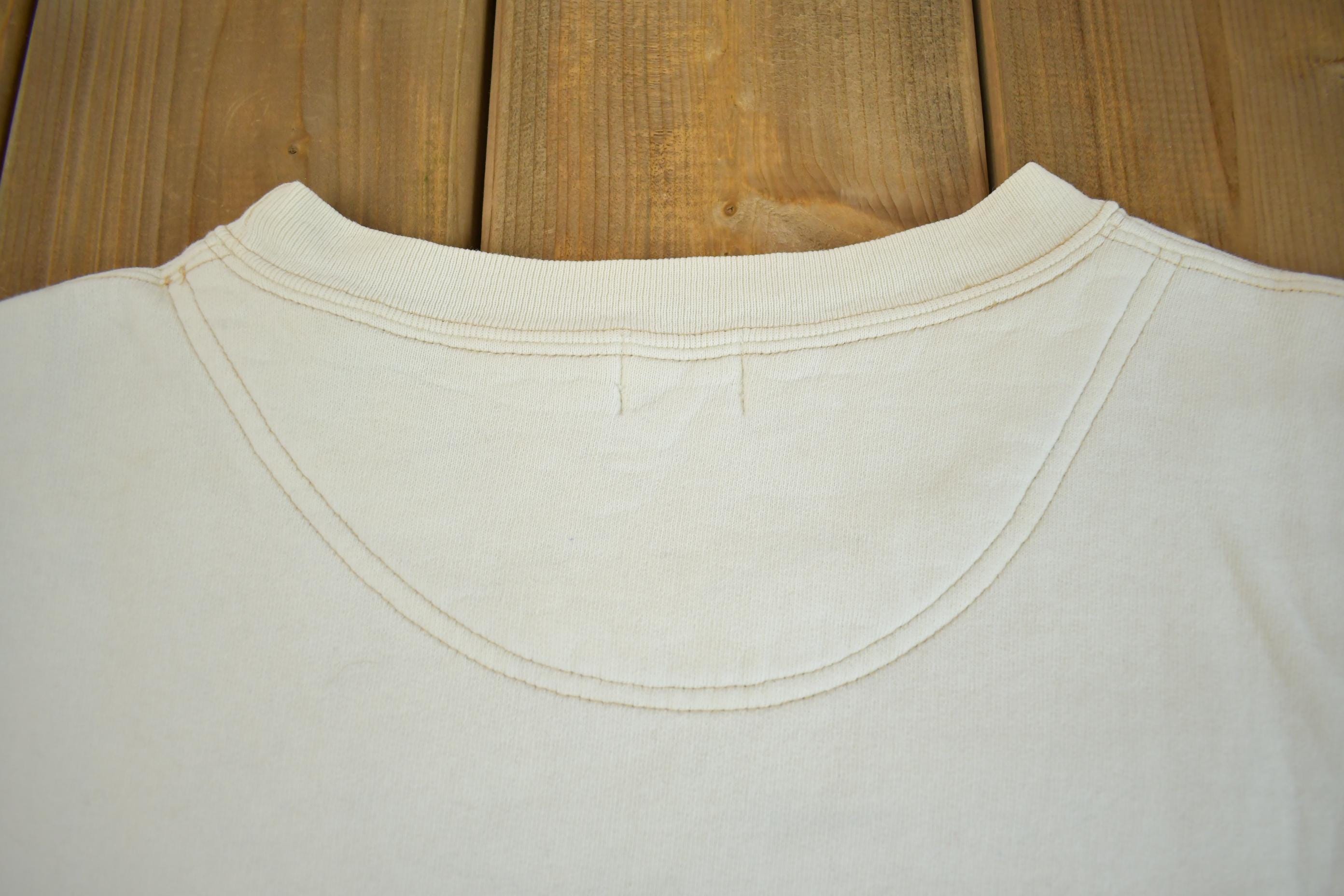 Vintage 1990s Calvin Klein Jeans Embroidered Crewneck Sweatshirt Made In Canada