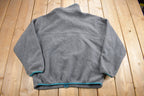 Vintage 1980s LL Bean Full Zip Grey Fleece Sweatshirt