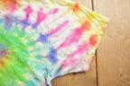 Vintage 1990s Tie Dye All Over Print T-shirt  Vintage Tie Dye Tee  Music Promo  Tie Dye  Single Stitch  Hippie