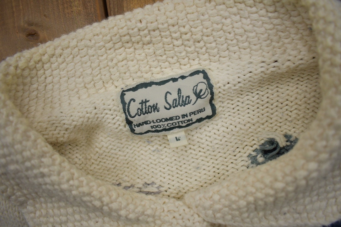 Vintage 1990s horse Embroidered Knit Sweater
