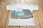 Vintage 1996 Black Bear Great Smokey Mountains Wrap Around Graphic T-Shirt