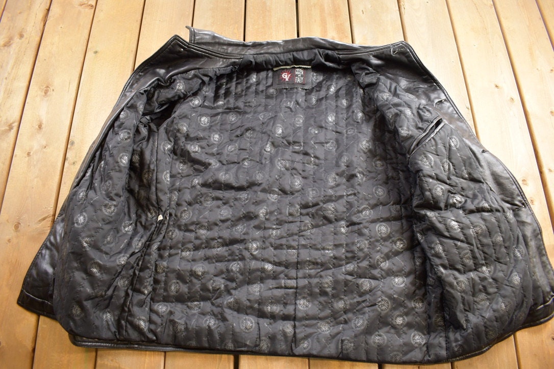 Vintage 1990s GV Leather Jacket