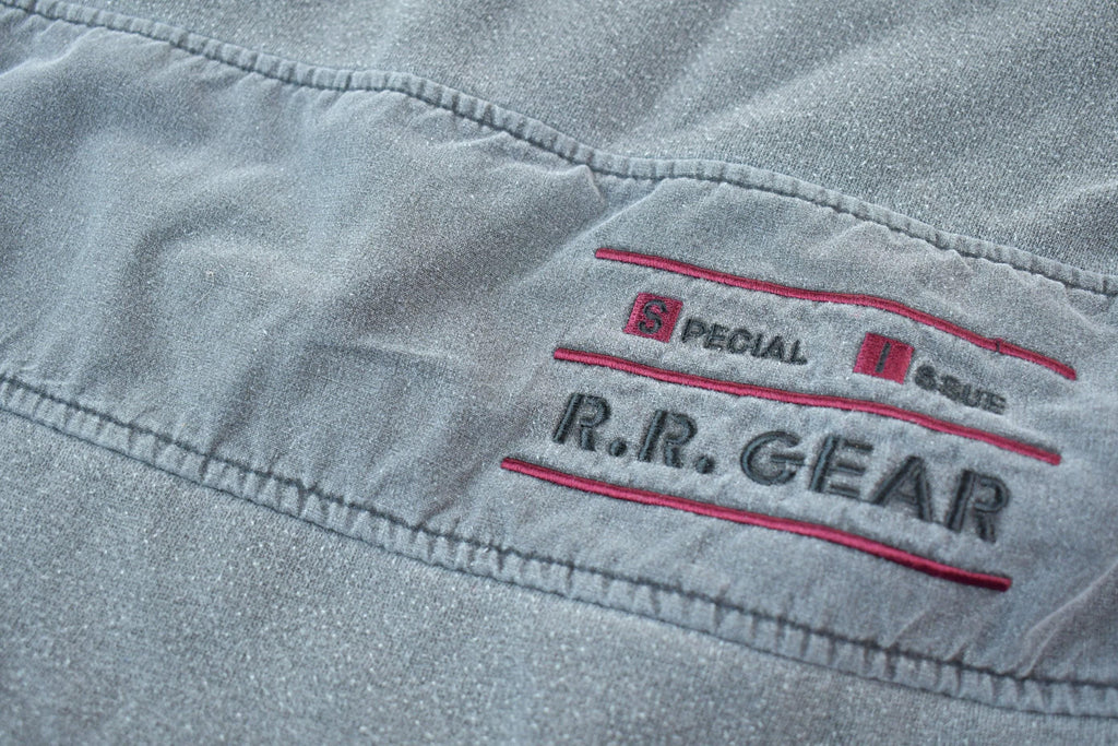 Vintage 1990s Fleece-Lined R.R. Gear Special Issue Embroidered Crewneck Sweatshirt