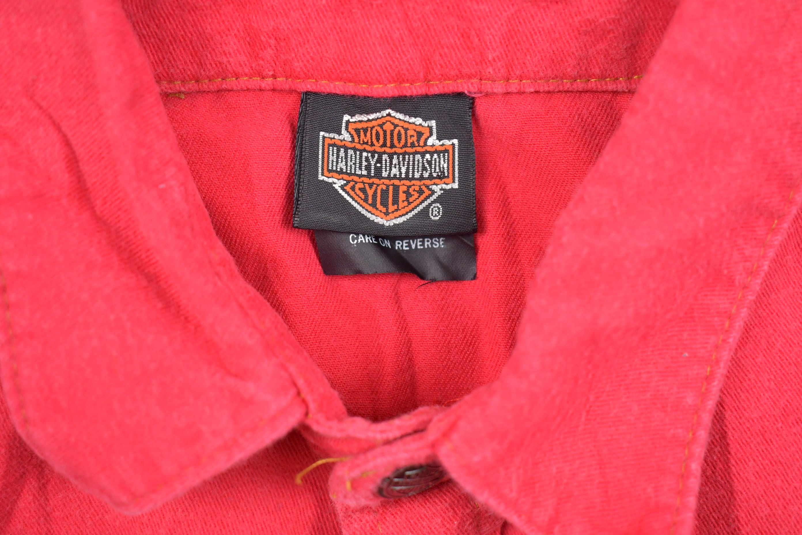 Vintage 1990s RARE Harley Davidson Youth Button Up Shirt