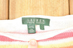 Vintage 1990s Lauren Ralph Lauren Striped Knit Crewneck Sweater Women's Cropped L