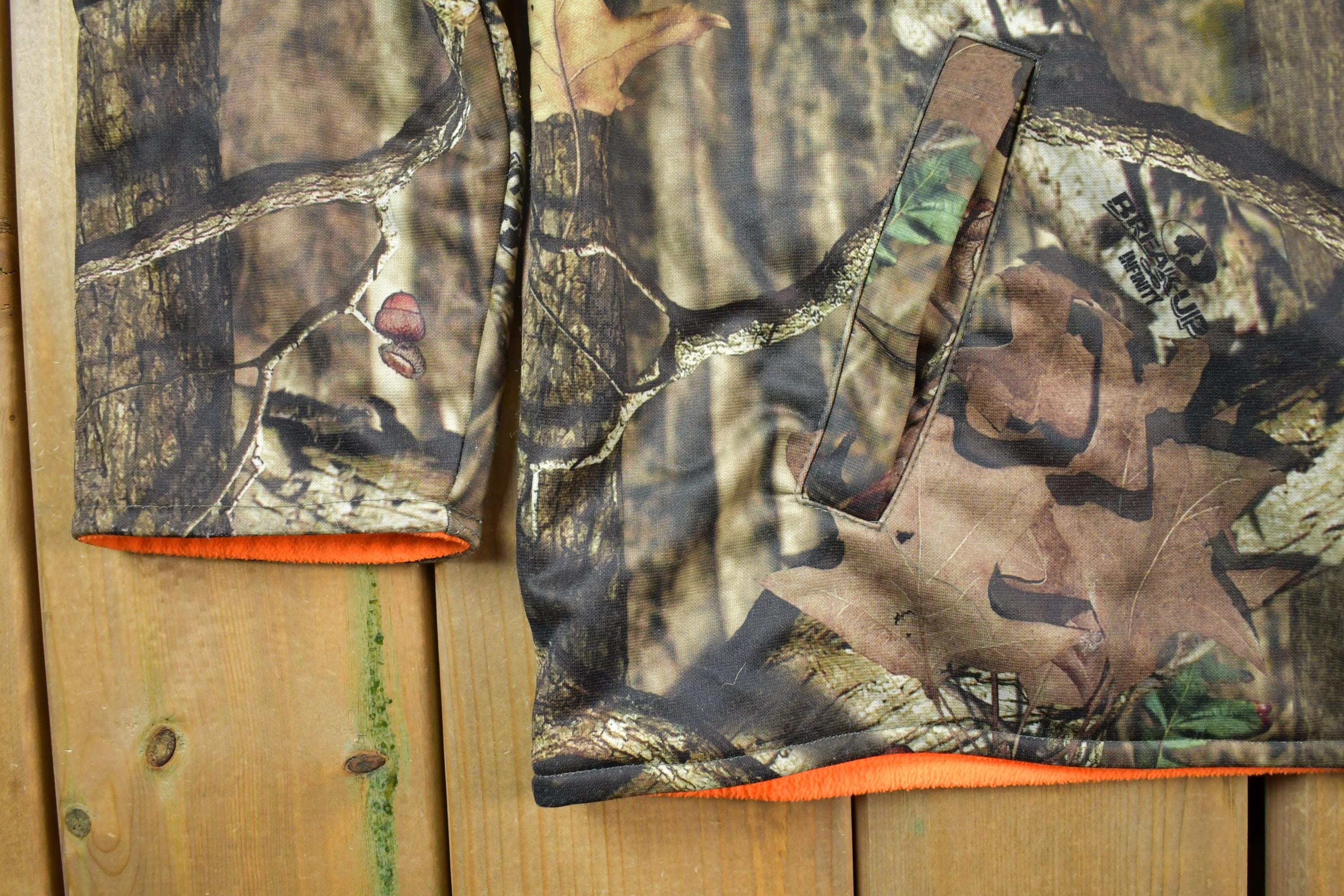 Vintage Military Style Real Tree Style Full Zip Up Camo Sweater Jacket