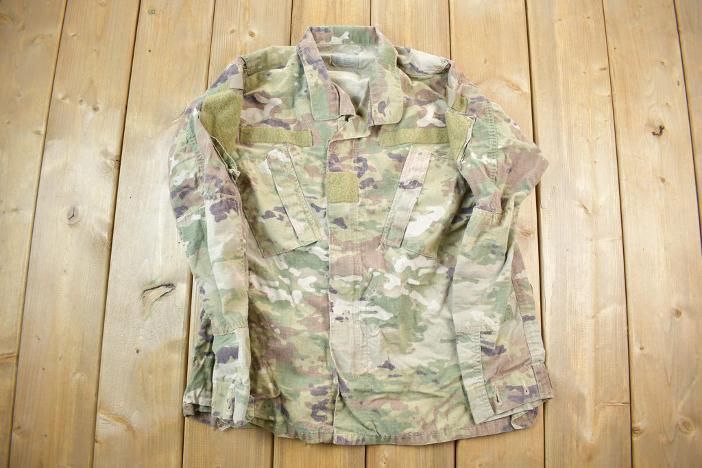 Vintage Military Button Up Shirt