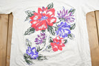 Vintage 1980s Flowers Graphic T-Shirt Single Stitch