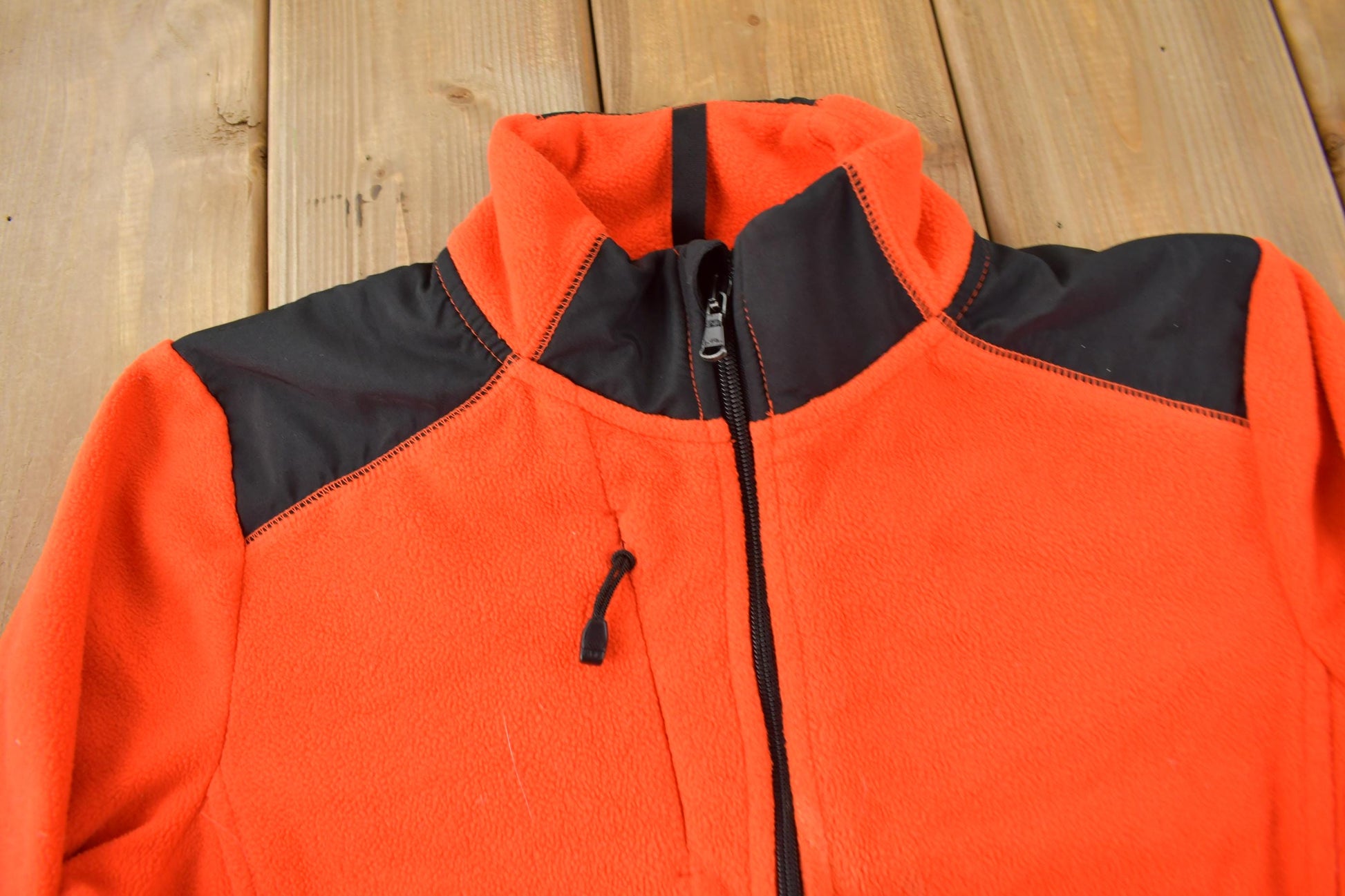 Vintage 1990s Lauren Ralph Lauren Omen's Orange Fleece Sweater