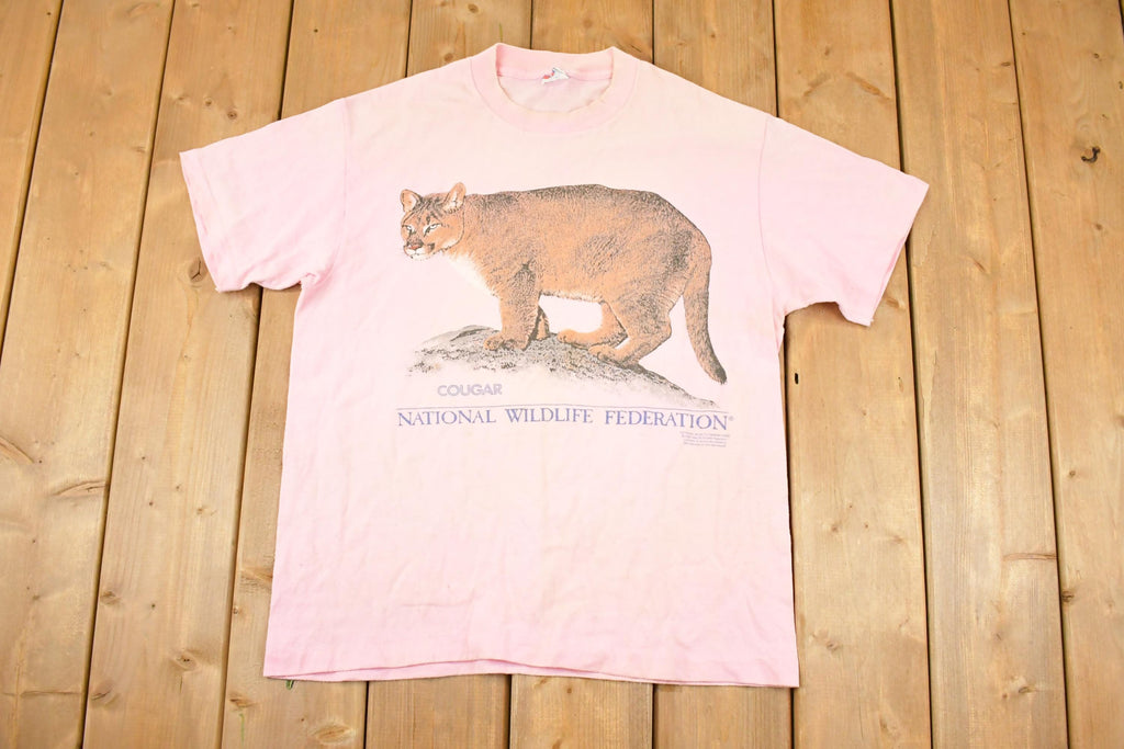 Vintage 1980s Sun Cougar Souvenir Outdoorsman T-Shirt Men's M