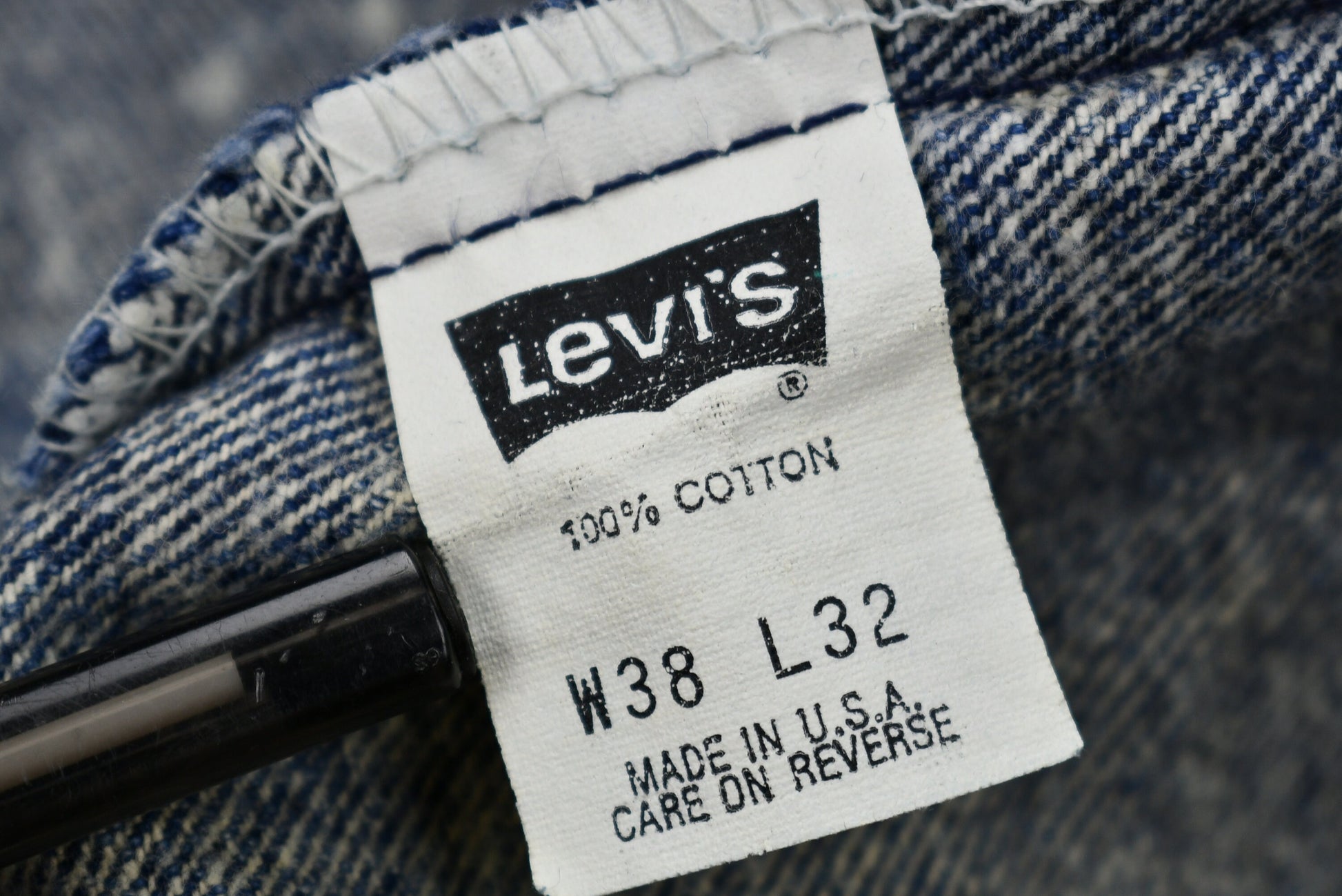 Vintage 1980s Distressed Levi's Acid-Wash Jeans