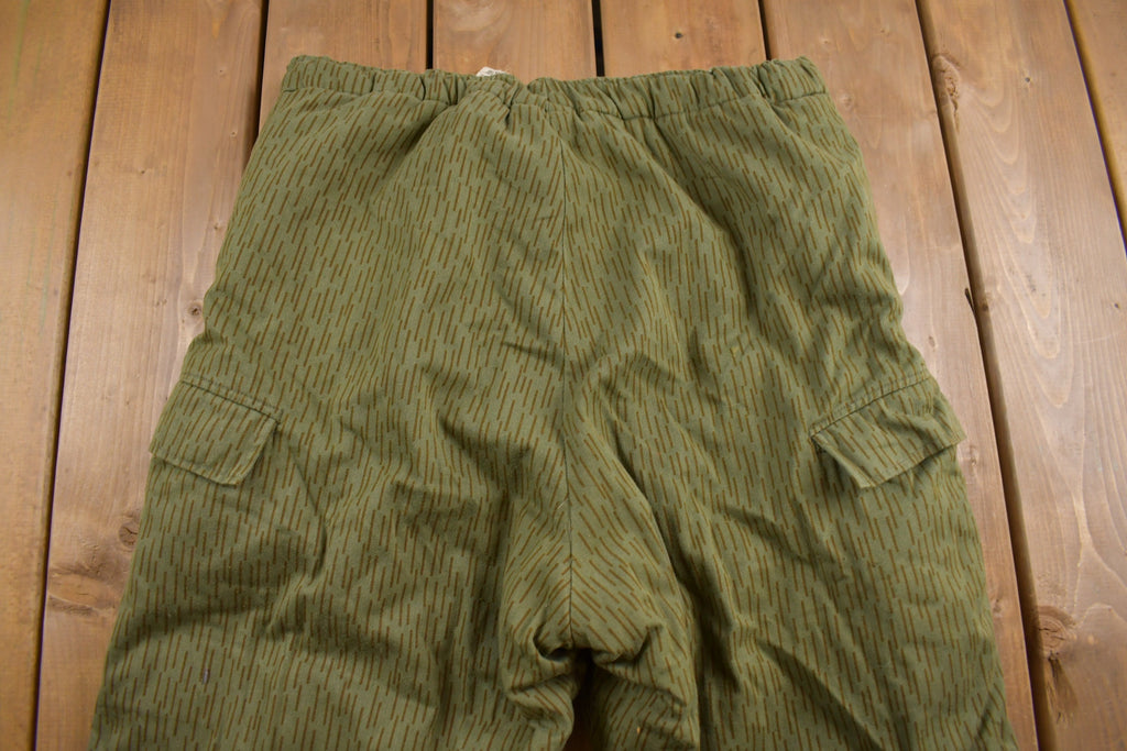 True Vintage 1970s Military Heavyweight Thermal Cargo Pocket Pants 36 x 28