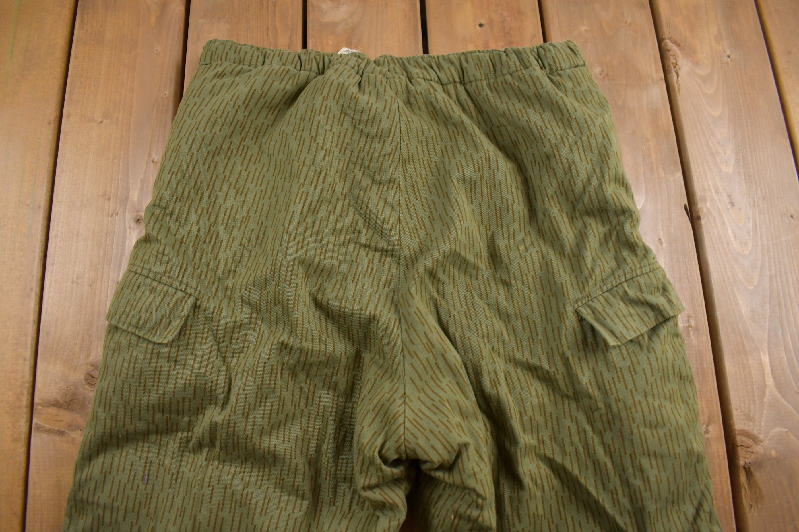 True Vintage 1970s Military Heavyweight Thermal Cargo Pocket Pants 36 x 28